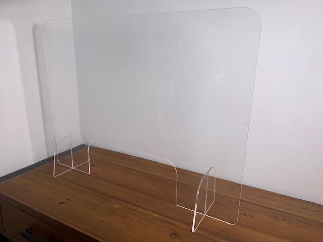 Sneeze Guard protector 32" wide x 24 tall with cutout